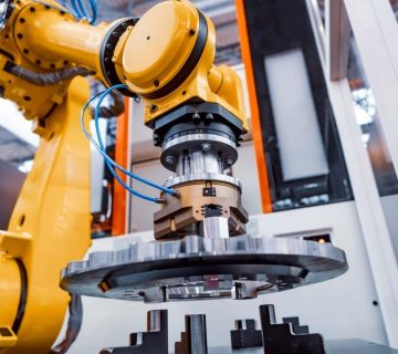 اتوماسیون صنعتی چیست robotic-arm-modern-industrial-technology