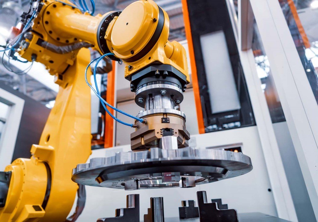 اتوماسیون صنعتی چیست robotic-arm-modern-industrial-technology